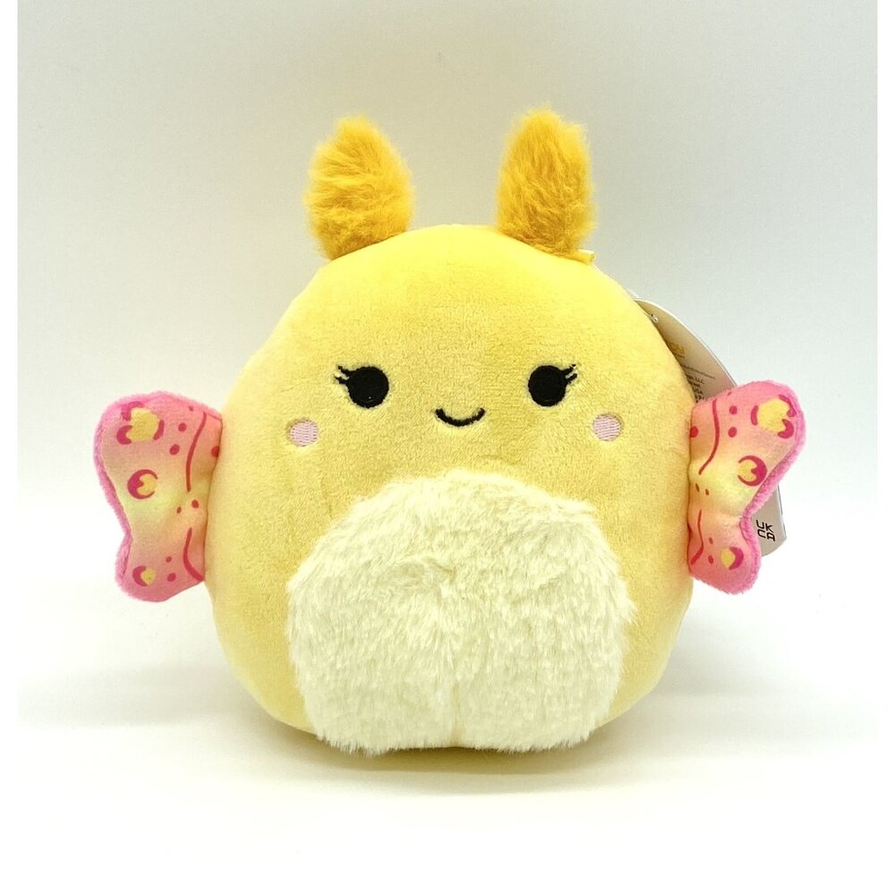 Squishmallow Canadian Miry Yellow Pink Moth Butterfly 5” NWT